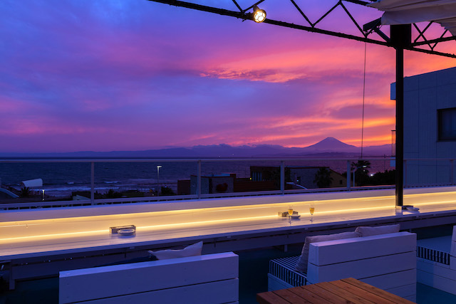 湘南のルーフトップで 江の島 海 富士山 を一望のディナー q Ignite イグナイト
