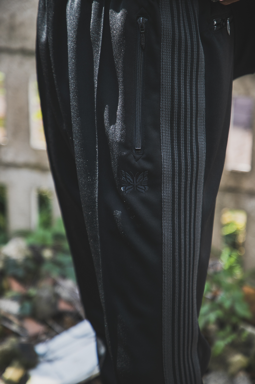 シンプルでおしゃれ Needles Track Pant 黒 M ニードルス トラック