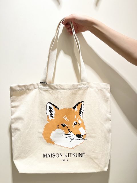 MAISON KITSUNE TOTE BAG FOX HEAD ￥9,900