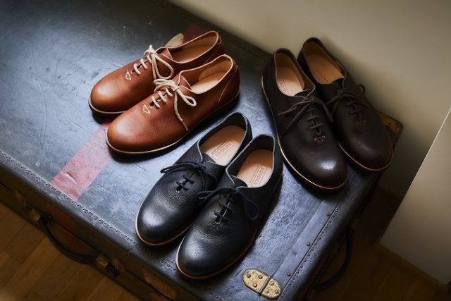 一枚革が優しく足を包み込む“奈良発”の革靴「KOTOKA」の展示体験