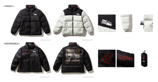 「THE MET×FIRST DOWN×Kinetics BUBBLE DOWN JACKET」¥41,800（税込）
