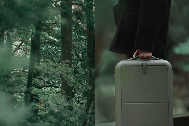 moln（モルン）」のスーツケースに新色「モス」が追加。渋めのグリーン