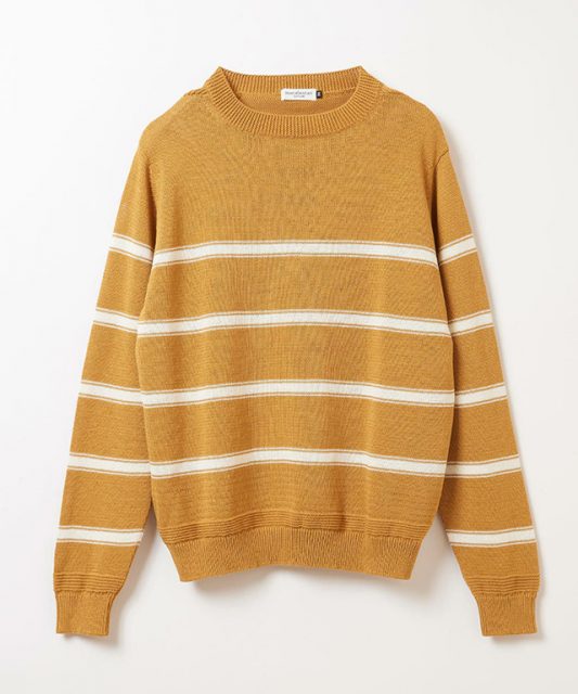 ストライプ クルーネックセーター（全2色）：28,600円