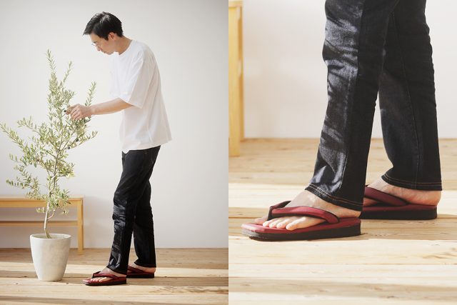 男性モデル：身長175cm 足のサイズ26.5cm（甲高で普段は27.0cmの靴を着用）着用アイテム：ブラック LLサイズ