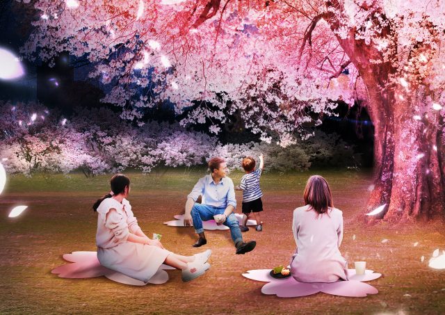 「NAKED桜の新宿御苑2023」アートお花見エリア・イメージ