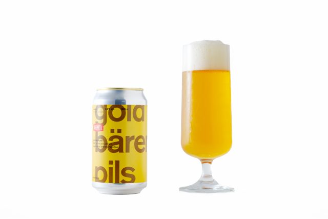 「gold bären pils」アルコール度数：5%、内容量：350ml 