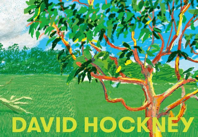 デイヴィッド・ホックニー展 カタログ表紙 表紙作品：《ノルマンディーの12か月》（部分） 2020-21年 © David Hockney