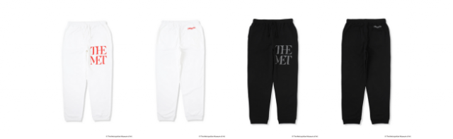 The Met Logo Pants ¥19,250、SIZE：M／L／XL／XXL ⒸThe Metropolitan Museum of Art