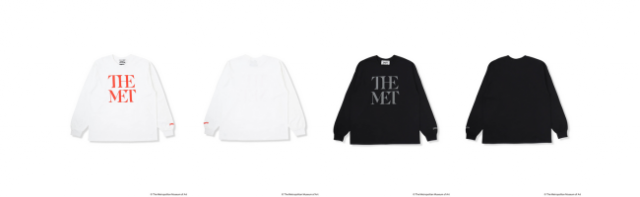 The Met Front Logo Long Tee ¥14,850、SIZE：M／L／XL／XXL ⒸThe Metropolitan Museum of Art