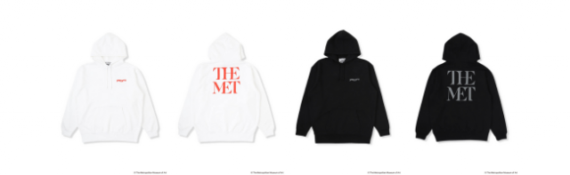 The Met Back Logo Hoodie ¥21,450、SIZE：M／L／XL／XXL ⒸThe Metropolitan Museum of Art