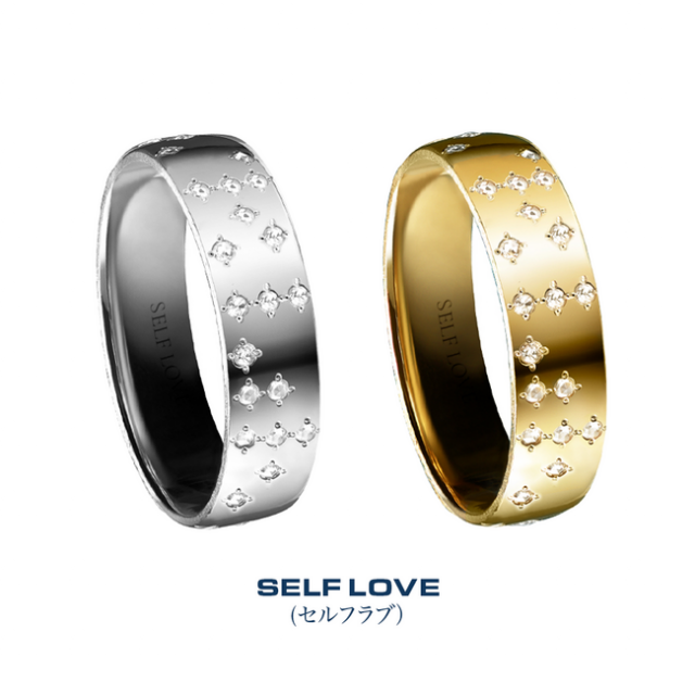 点字ダイヤモンドバンドリング（プラチナ） SELF LOVE ／ 242,000円 