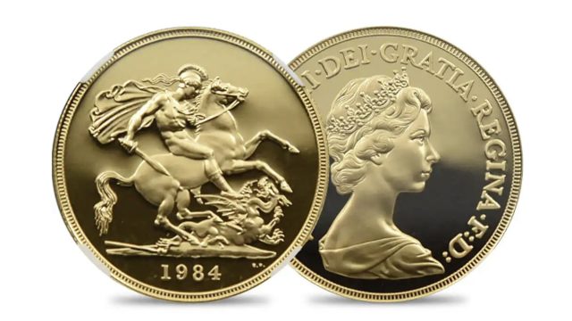 1984年に発行されたソブリン金貨