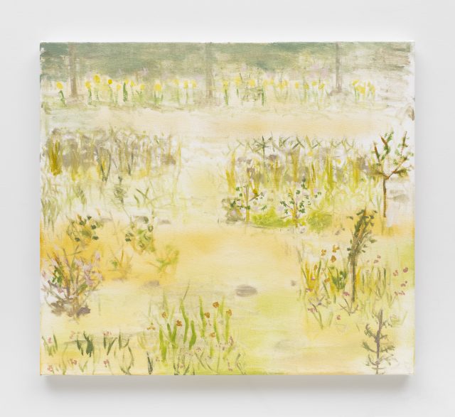 トレバー・シミズ氏『Early Spring 2024 (garden northern view)』2024 Oil on canvas 61 × 71cm