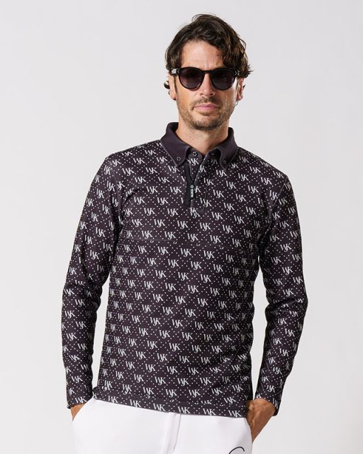 patterned ロングスリーブ ポロシャツ：25,300円