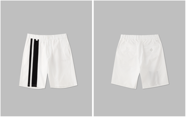 2LINE SHORT PANTS 19,800円、カラー：WHITE／BLACK