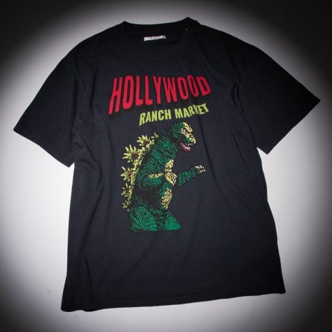 HOLLYWOODゴジラモチーフTシャツ/12,100円/BLACK/S～XL