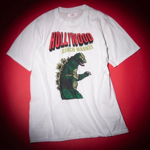 HOLLYWOODゴジラモチーフTシャツ/12,100円/WHITE/S～XL