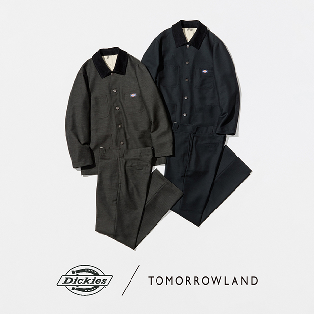 Dickies for TOMORROWLAND：66,000円（ジャケット）、39,600円（パンツ）