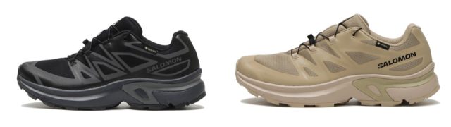 XT EVR GTX（UNISEX）¥16,500、カラー：（左から）Black／Asphalt／Black、Safari／White Pepper／Black、サイズ：22.5〜30.0cm