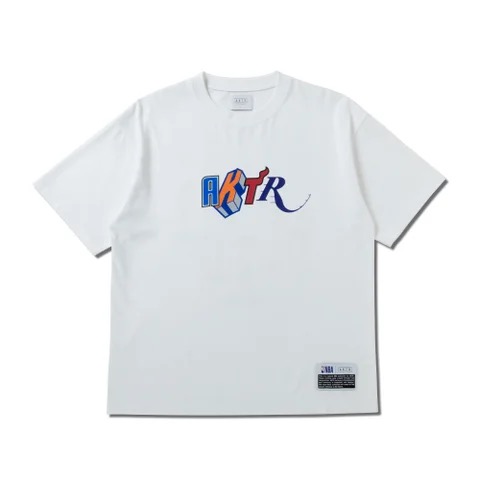 NBA×AKTR CUT UP LOGO COTTON TEE WH