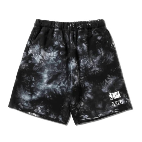 NBA×AKTR TIEDYE SWEAT SHORTS BK