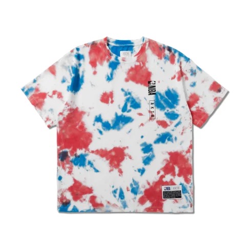 NBA×AKTR TIEDYE COTTON TEE WH