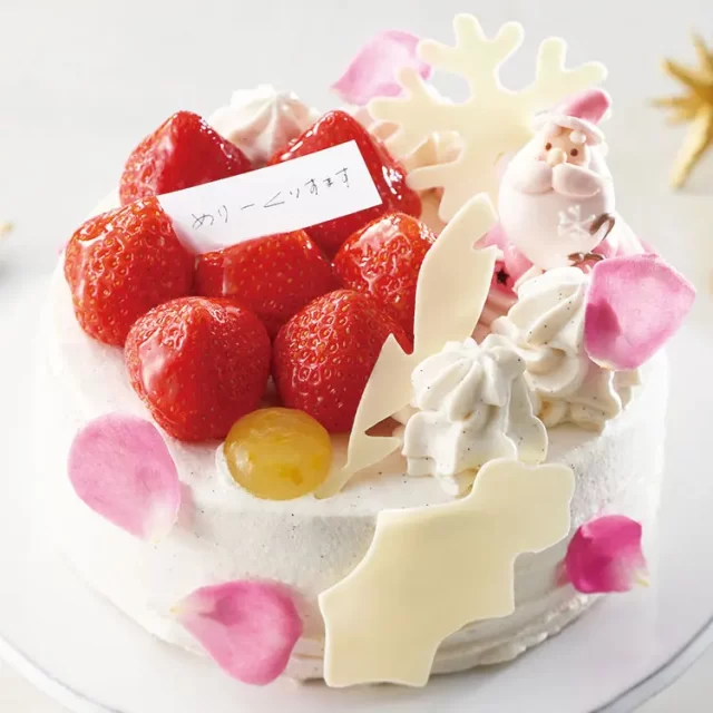 ゆず苺とバニラとバラのショートケーキ 6,480円