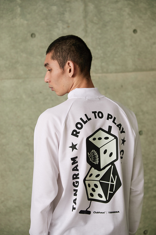 CLUBHAUS × TANGRAM DICE AIR MOCKNECK TEE：19,800円