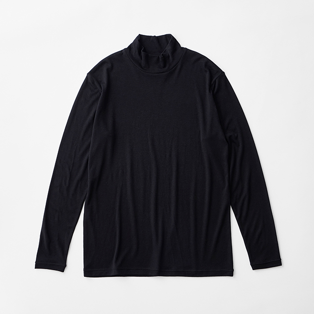 Wool Sense Men モックネック長袖トップ：17,600円