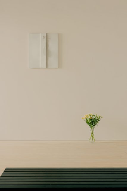 TAKAMATSU Jiro, ブラシの影 No.182, 1967, oil on wood, wall hook