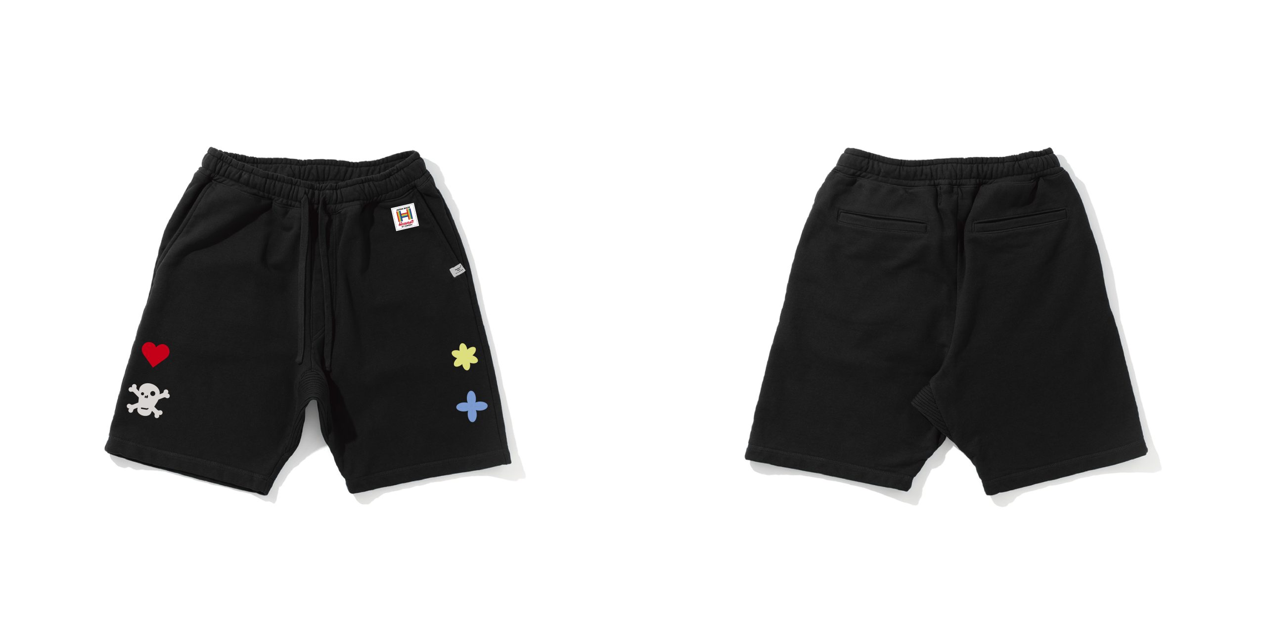 Flower Skull Basic Sweat Short Pants（BLACK）￥46,200／Photo by Taka Ishizaki（wolf and Wolff）