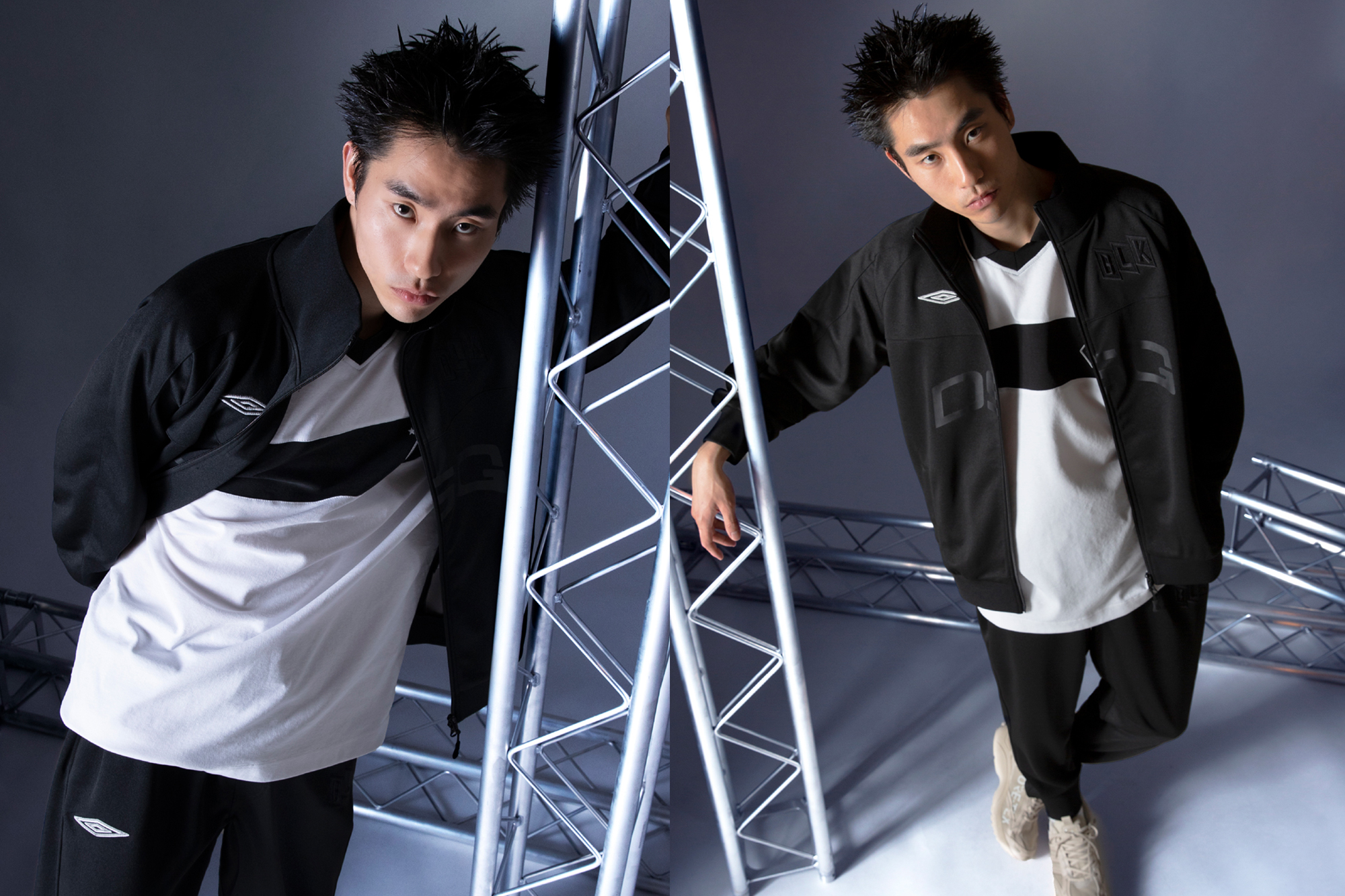 TRACK JACKET ¥25,300、TRACK PANTS ¥17,600／M～XLの3サイズ展開