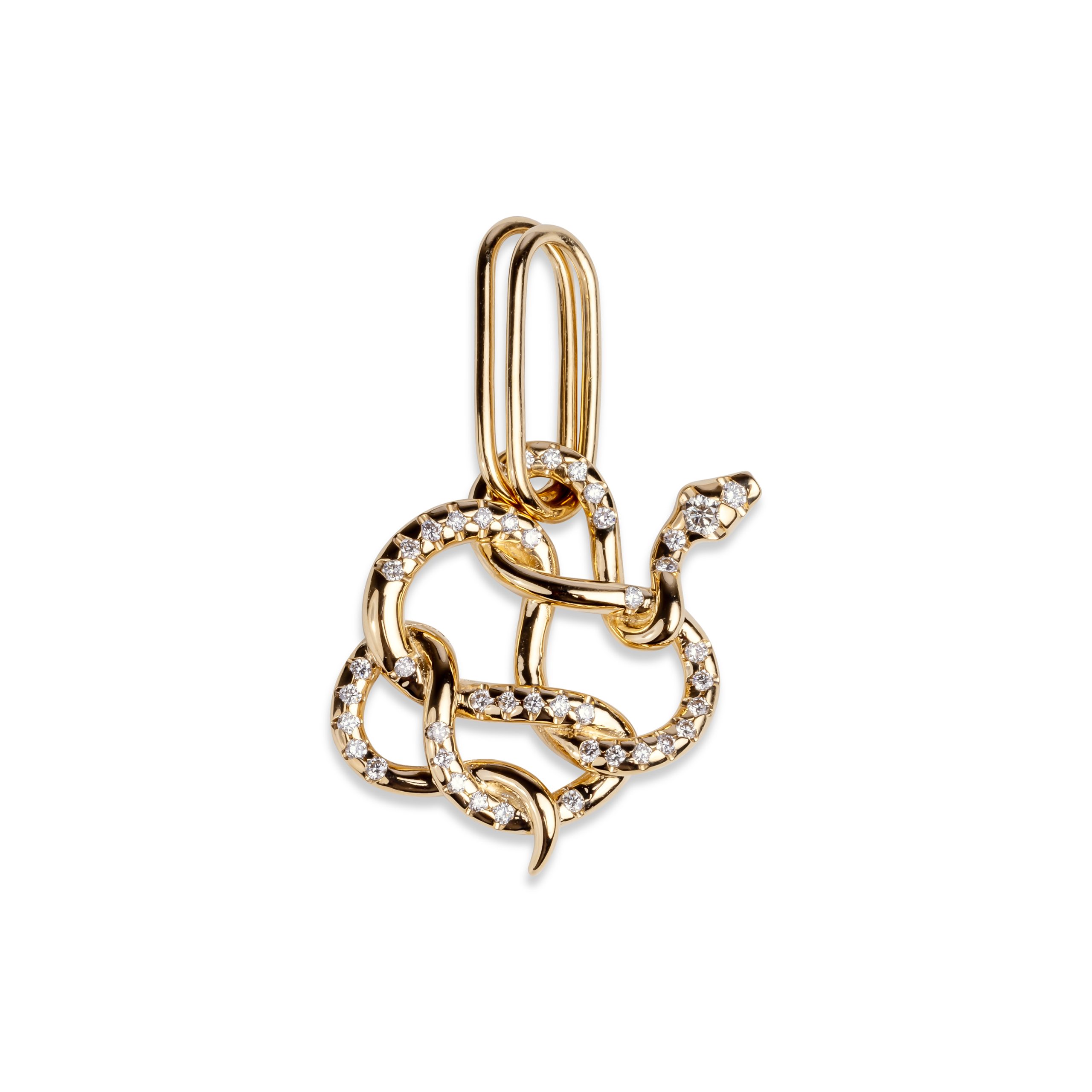 Snake Knot K18ダイヤモンドチャーム Diamond 0.23ct ¥550,000